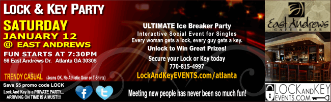 Lock And Key Singles Event - East Andrews Cafe & Bar Lock And Key Singles Event - East Andrews Cafe & Bar